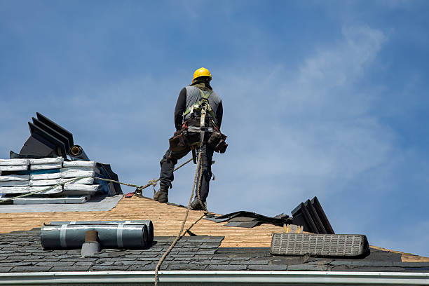 Professional Roofing technician working in Rainier, WA